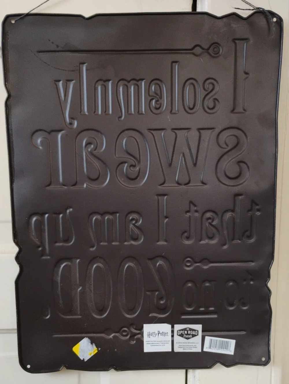 I Solemnly Swear That I Am Up to No Good Wall Sign Harry Potter Marauders Map